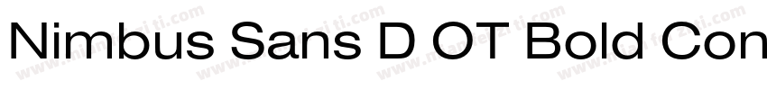 Nimbus Sans D OT Bold Condensed字体转换